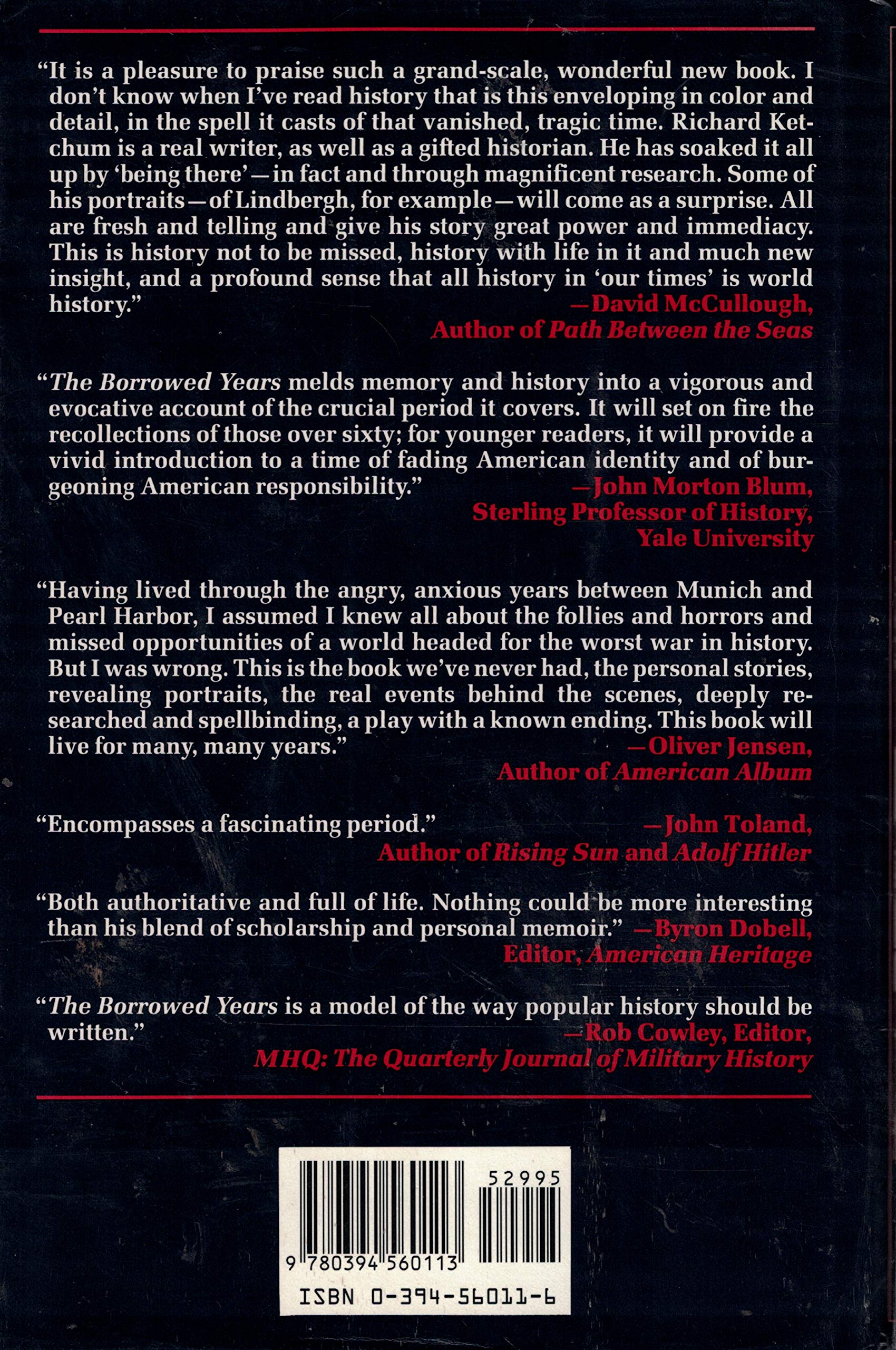 The Borrowed Years: 1938-1941 America's Path to WWII - Historical Book on US Pre-War Era for History Buffs & Students