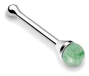 Green Nose Stud 20G 1/4