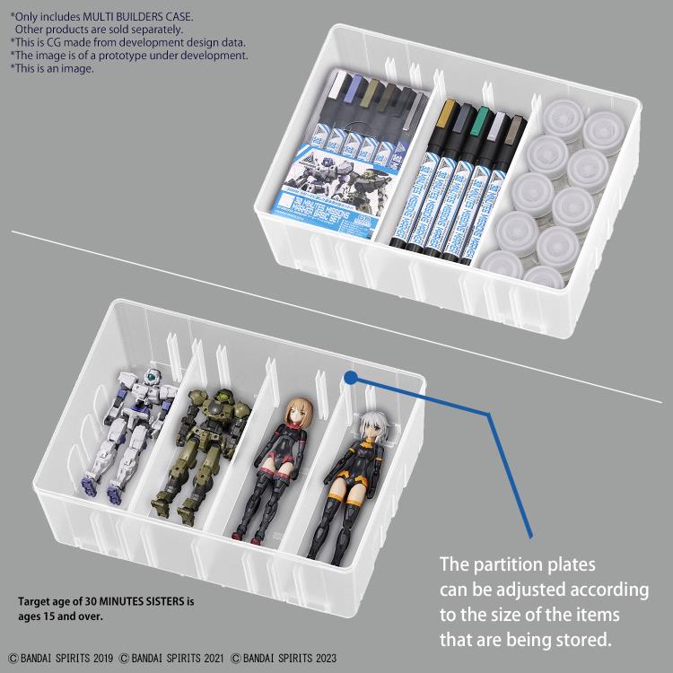 Bandai Spirits Multi Builders Case - Premium Model Building Kit for Collectors & Hobbyists - Perfect for DIY Projects, Gifts & Display