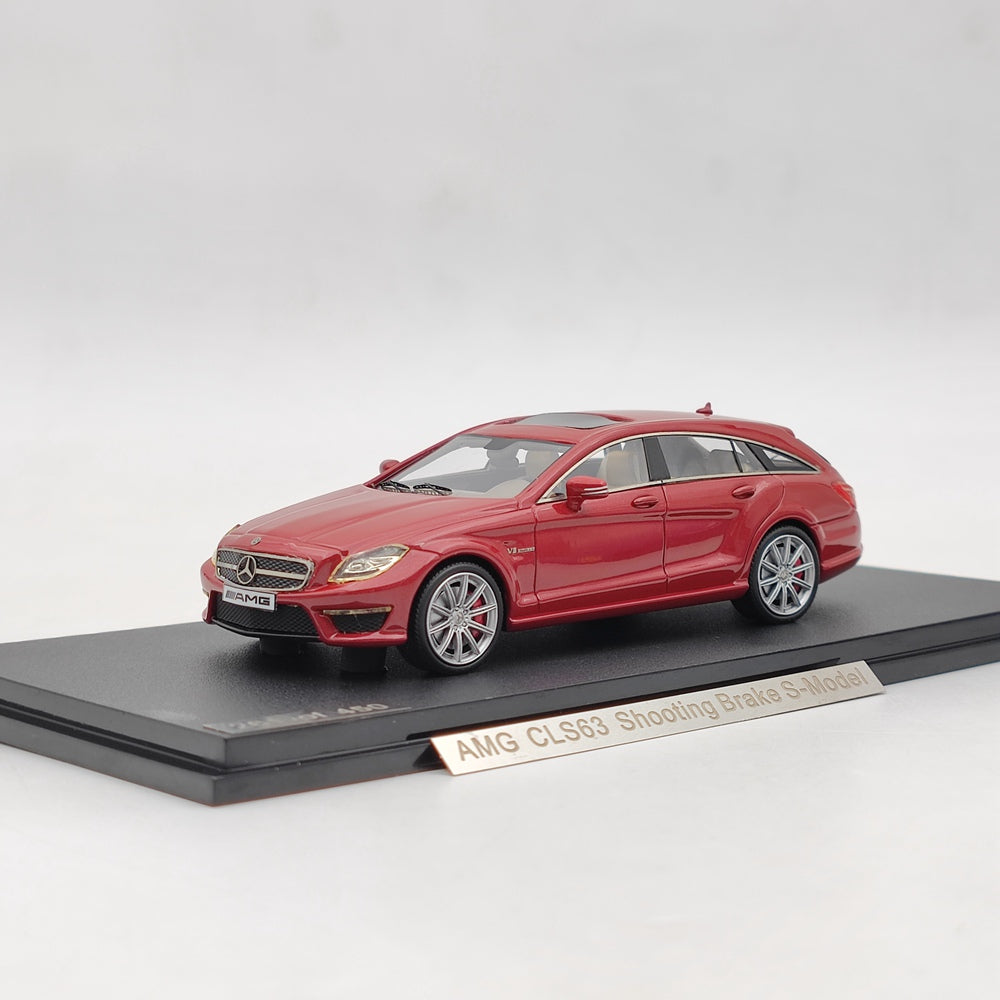 1/43 Scale Mercedes Benz AMG CLS63 Shooting Brake S Model - Red Resin Diecast Car - Limited Edition Collectible - Perfect for Display, Gifts & Car Enthusiasts