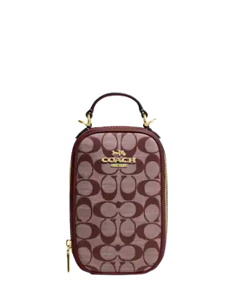 Coach Eva Phone Crossbody Bag in Signature Chambray - Stylish & Compact Purse for Women, Perfect for Everyday Use, Travel & Shopping