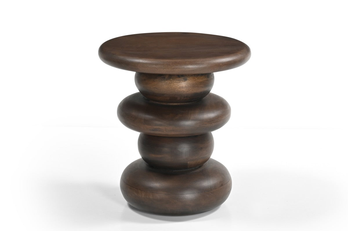 Stylish Walnut Accent Table - Perfect for Living Room, Bedroom, or Office Decor | Solid Wood Side Table with Modern Design