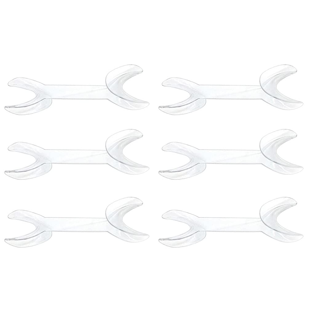 EXCEART 6Pcs Double Head Dental Mouth Opener - Disposable Orthodontic Retractors for Teeth Examination & Dental Procedures - Perfect for Dentists, Orthodontists & Dental Clinics