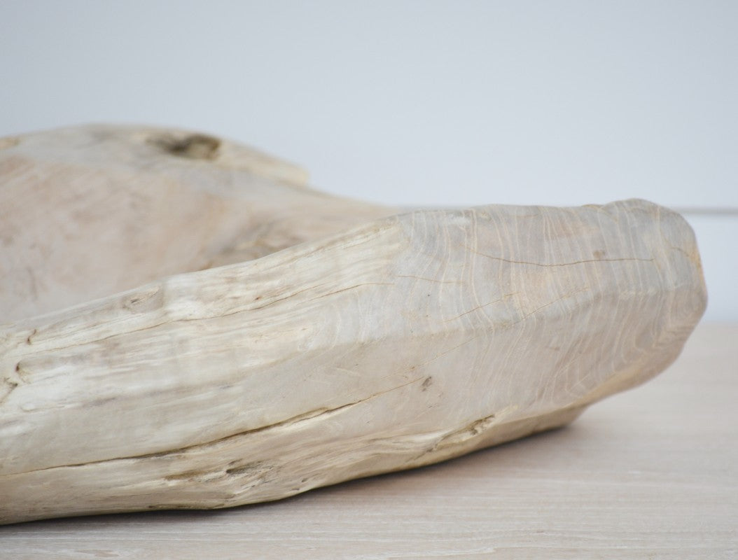 Handcrafted Live Edge Sona Wood Bowl - Natural Wooden Serving Bowl for Salad, Fruit, Decor - Perfect for Rustic Kitchen, Dining Table Centerpiece, and Home Decor
