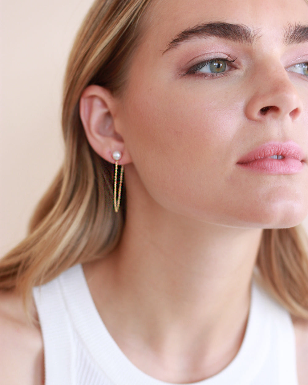 Louella Pearl Chain Dangle Earrings - Elegant Drop Earrings for Women, 925 Sterling Silver Jewelry, Perfect for Weddings, Parties & Special Occasions