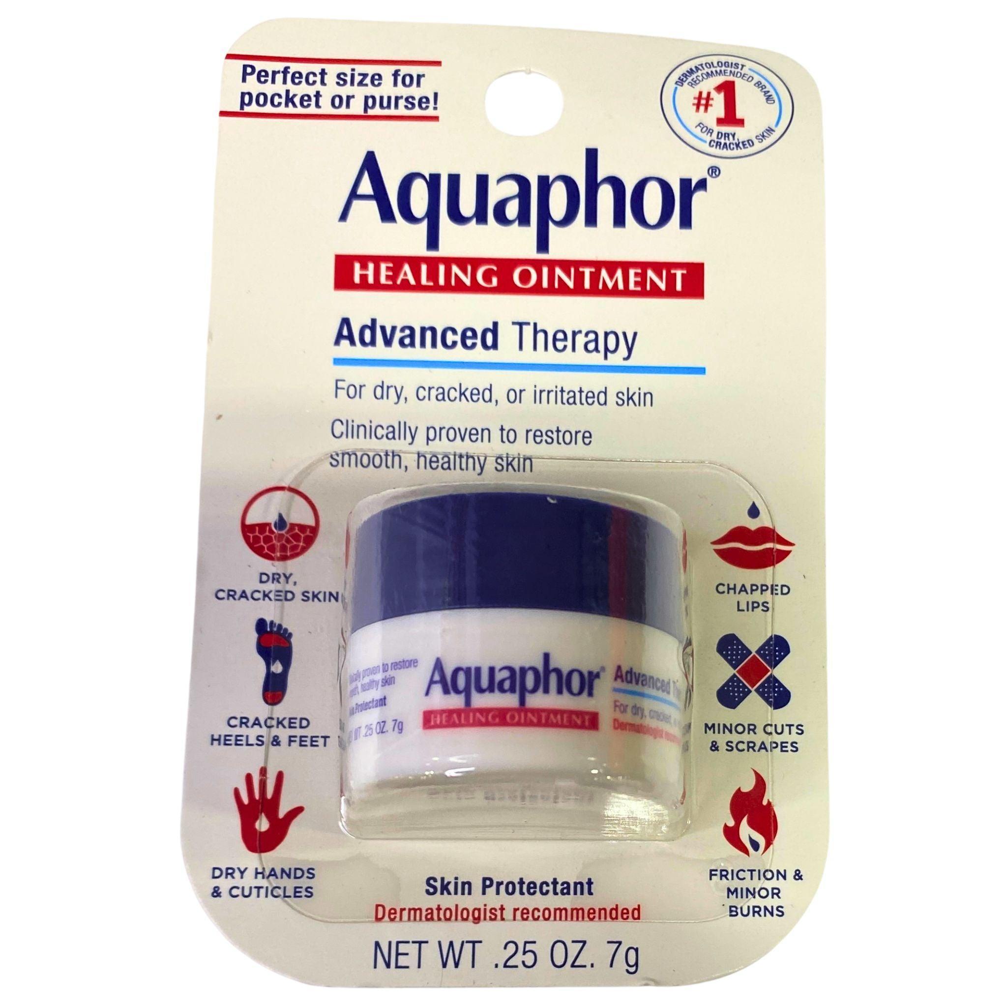 Aquaphor Healing Ointment Advanced Therapy Skin Protectant - 0.25 Oz (70 Pack) - Dry Skin Repair, Eczema & Minor Wound Care - Perfect for Travel, First Aid Kits & Daily Moisturizing