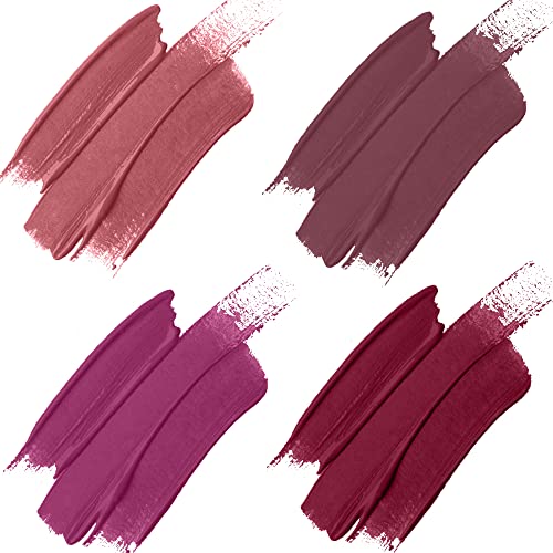 Bridal Maroon, Pink Blush, Peach Nude, Mauve
