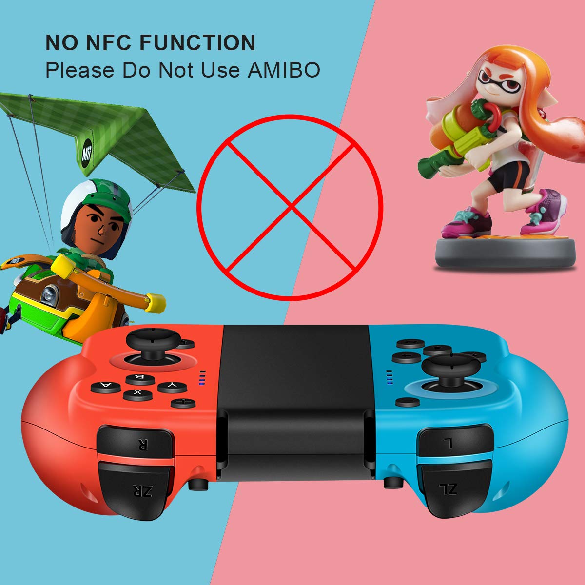 Wireless Switch Controller with Dual Shock & Gyroscope - CHEREEKI Pro Gamepad for Nintendo Switch | Perfect for Mario Kart, Zelda & Multiplayer Gaming