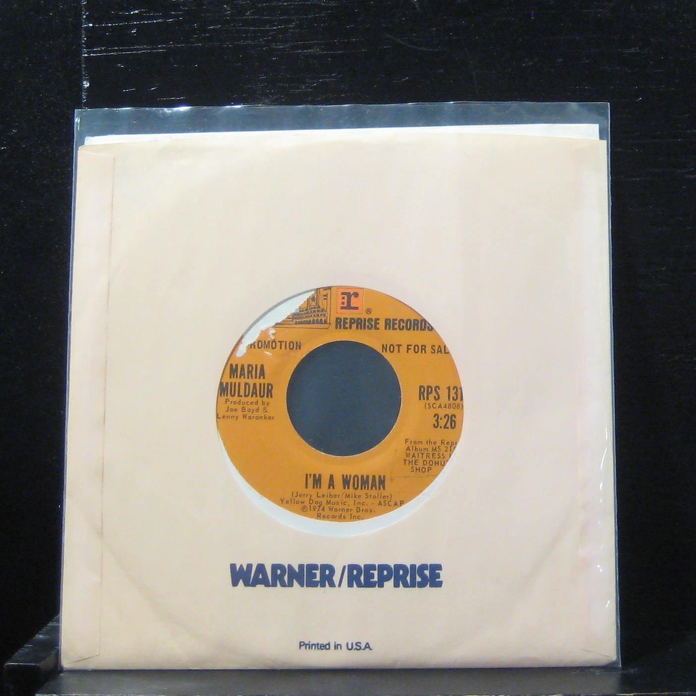 Maria Muldaur - I'm A Woman - 7 Inch Vinyl Single (45 RPM) - Perfect for Vintage Music Collectors & Retro Home Decor