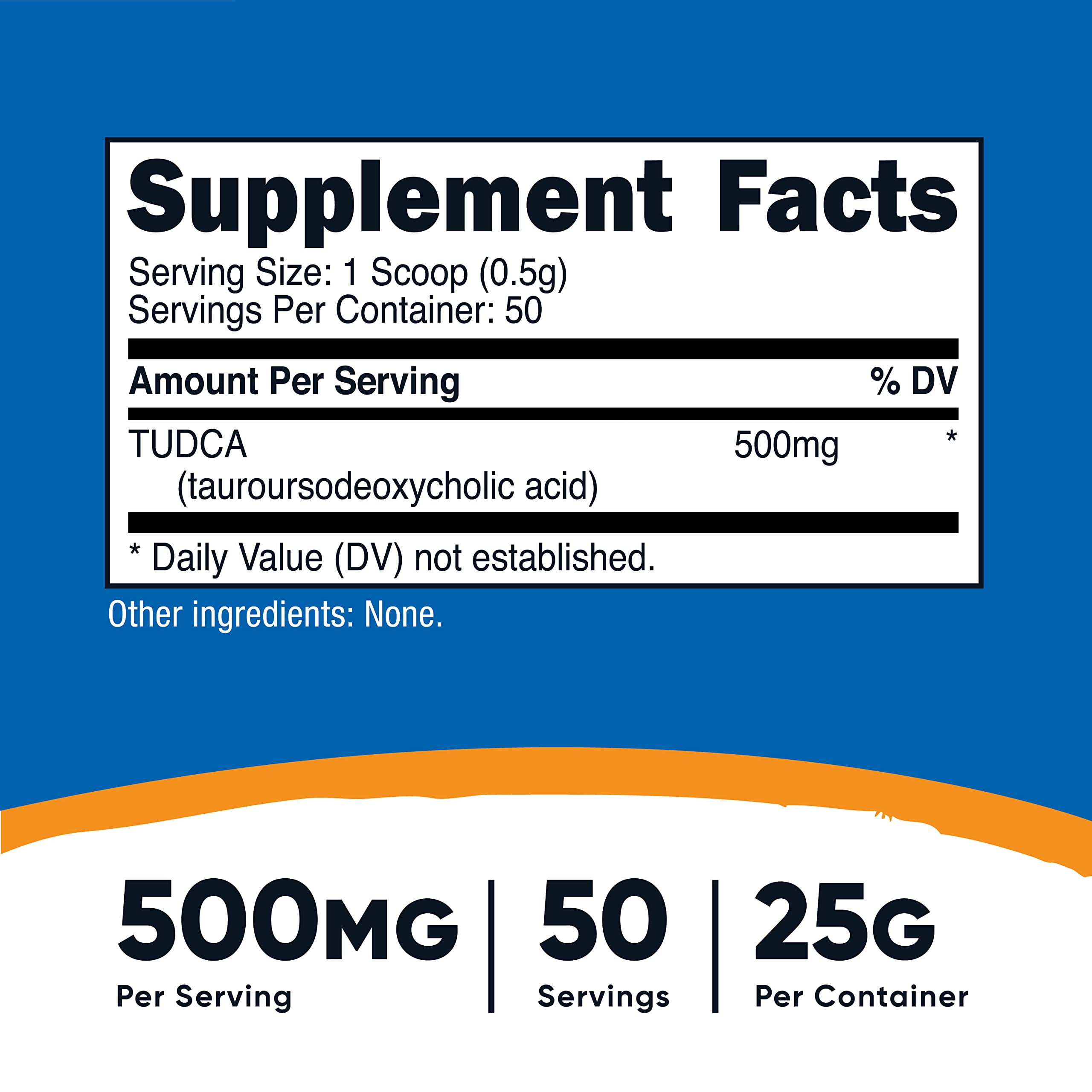 Nutricost TUDCA Powder 25g (Tauroursodeoxycholic Acid) - Gluten Free, Non-GMO Supplement for Liver Support & Digestive Health - Perfect for Detox & Wellness Routines