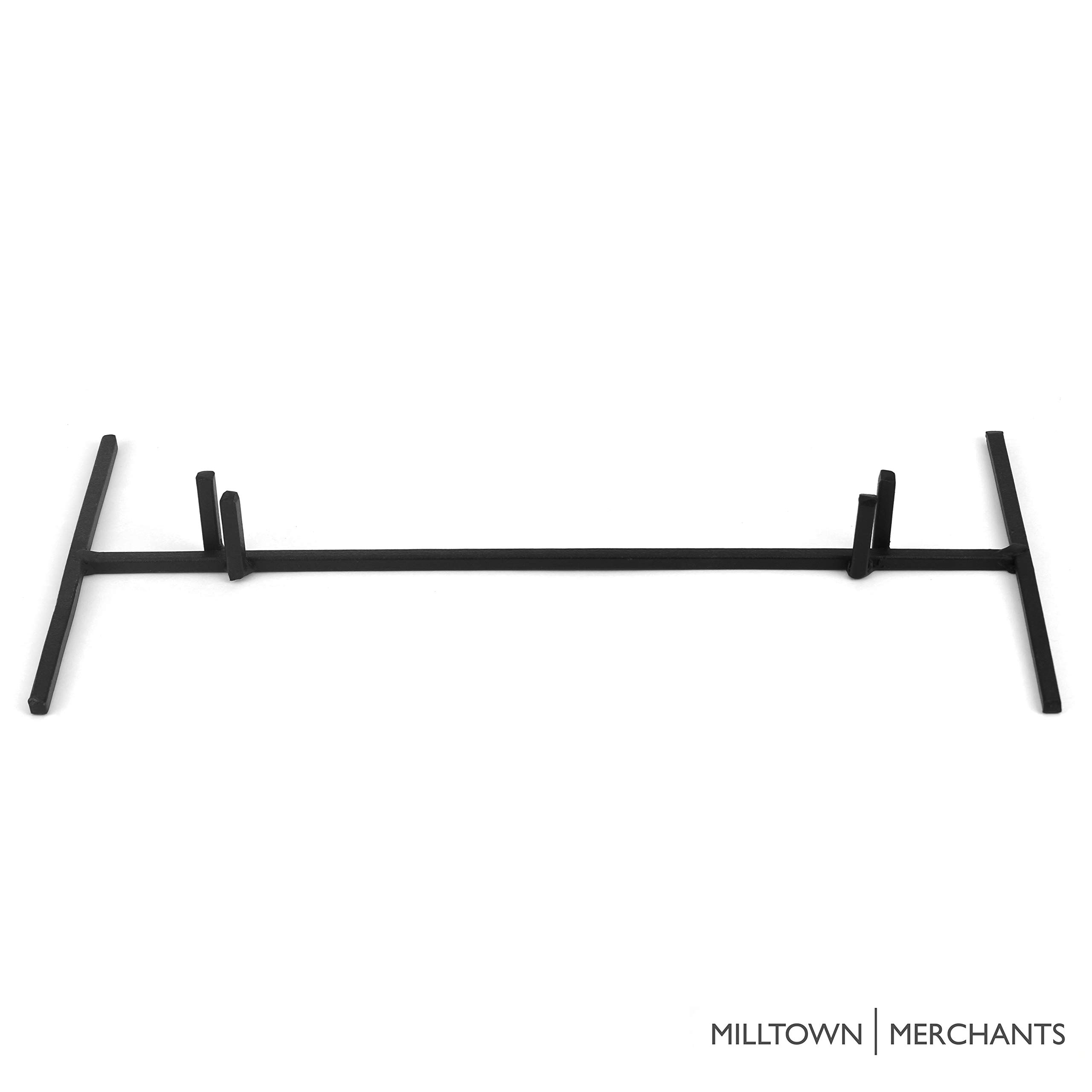 Milltown Merchants Metal Display Stand for Ceramic Tiles, Plaques & Glass Art - Large Modern Base Stand for Trade Shows, Office & Home Decor - Perfect for Art Exhibitions, Retail Displays & Gift Presentations