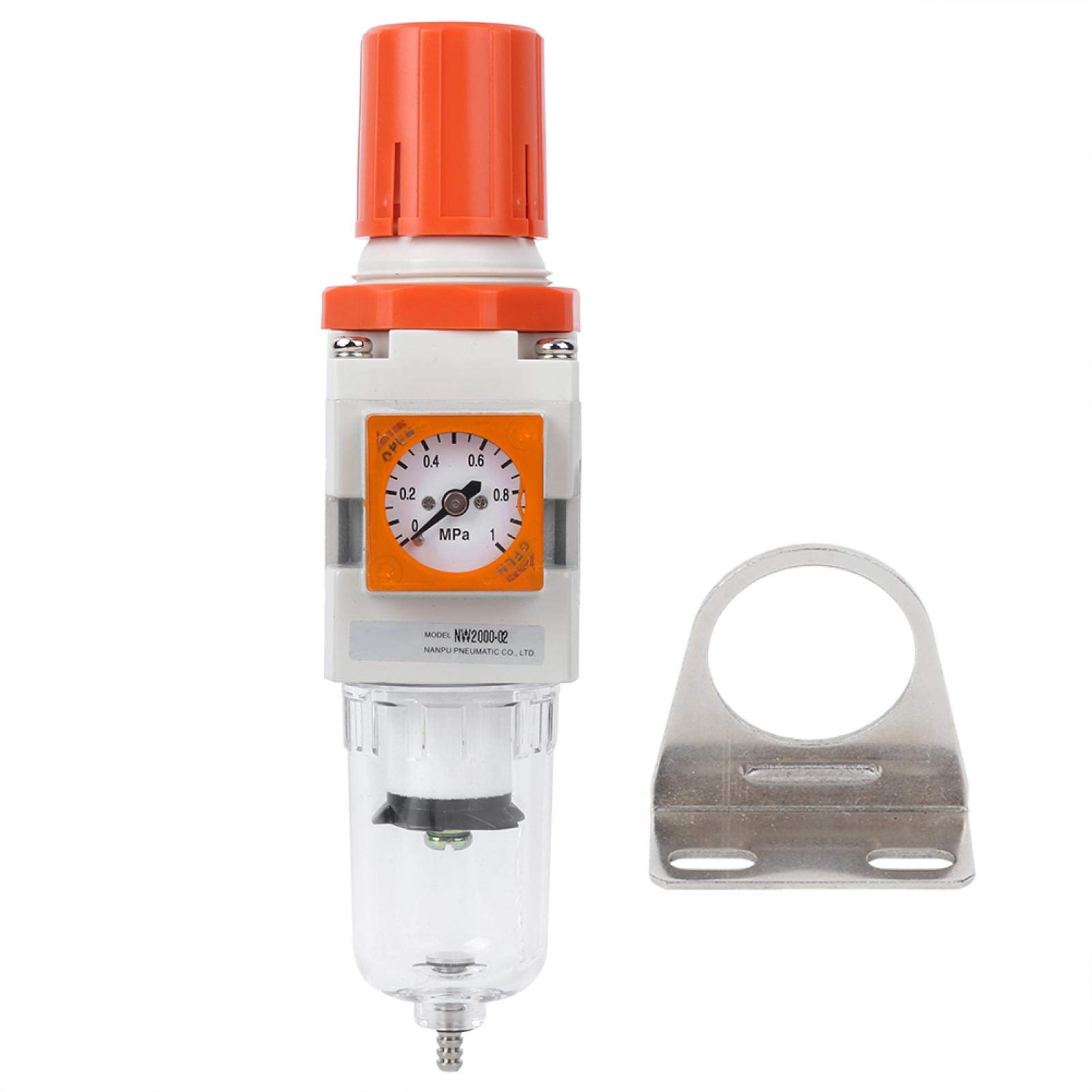 EVTSCAN NW2000-02 Oil Water Separator & Air Pressure Regulator - Compressed Air Filter for Industrial Pneumatic Systems & Automotive Workshops