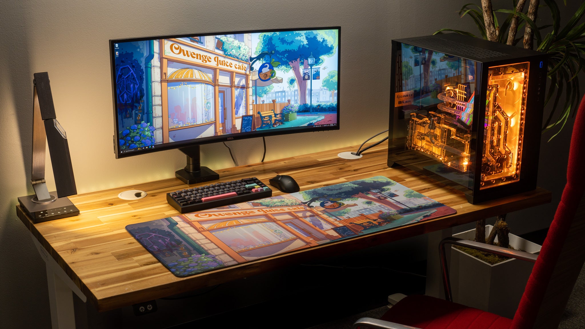 OwengeJuice Cafe Limited Edition Gaming Mouse Pad - Ergonomic Desk Mat for Content Creators & Gamers - Perfect for Streaming, Office & Gaming Setup