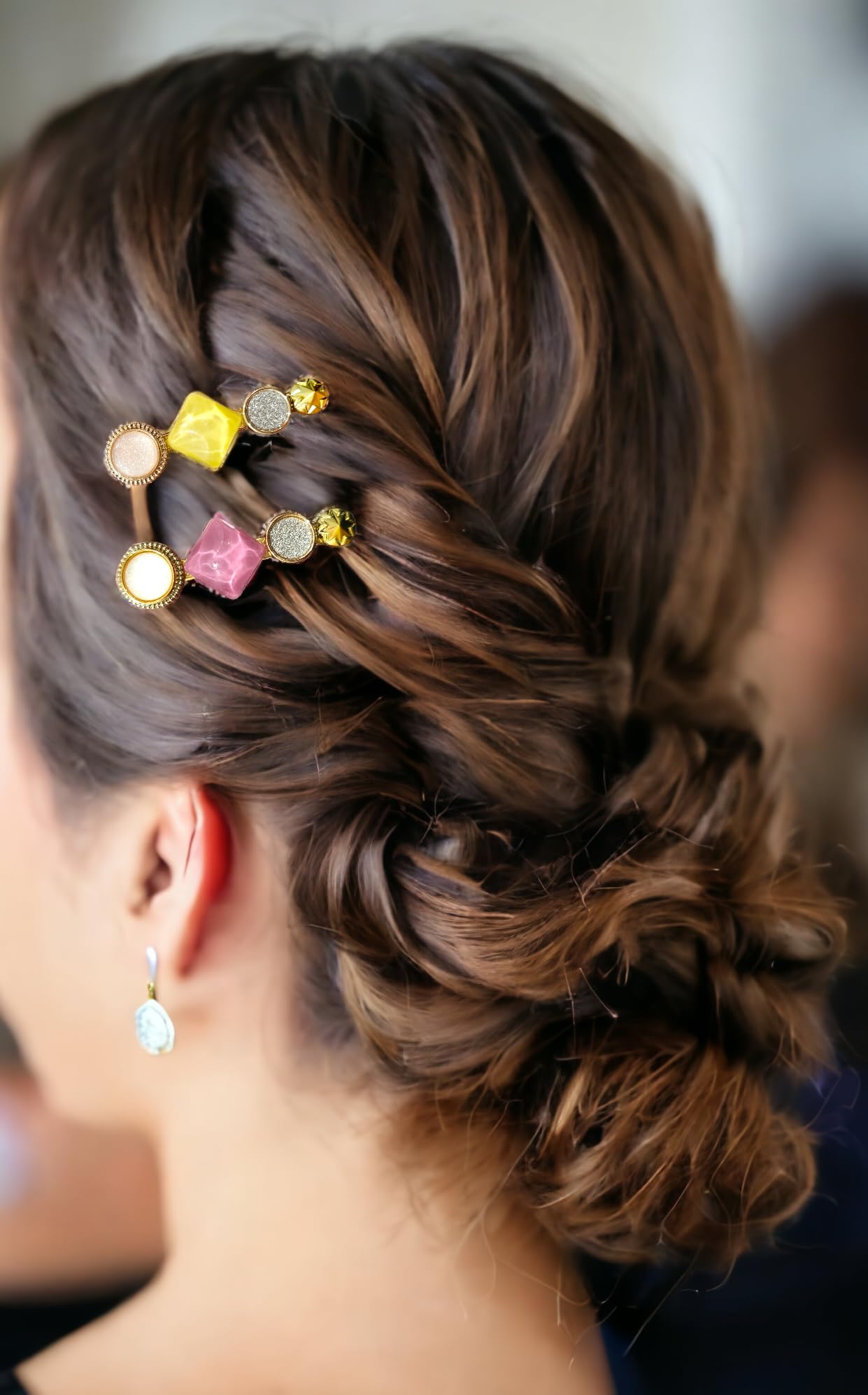 6-Pack Elegant Metal Hair Pins for Women & Girls - Wedding Hair Clips, Updo Accessories, Bun Holders - Perfect for Bridal, Prom, Parties & Everyday Styling