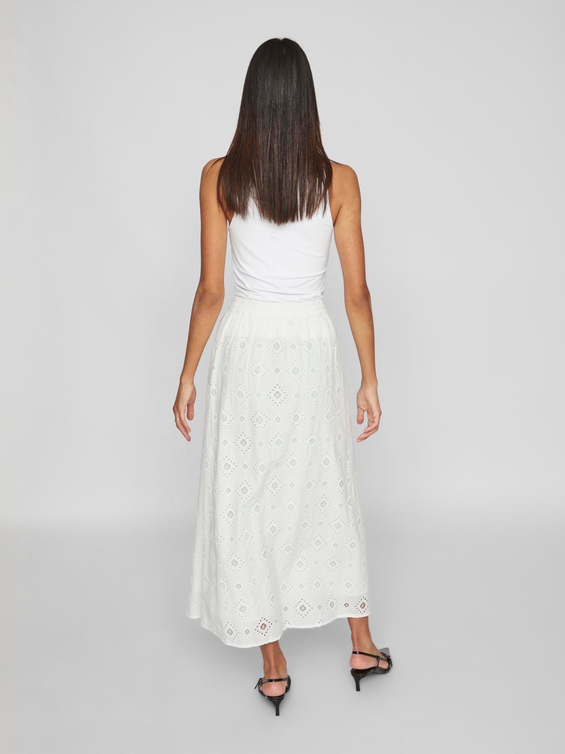 Alina High Waisted Maxi Skirt - Flowy Boho Long Skirt with Elastic Waistband for Women | Perfect for Beach, Vacation & Summer Outfits