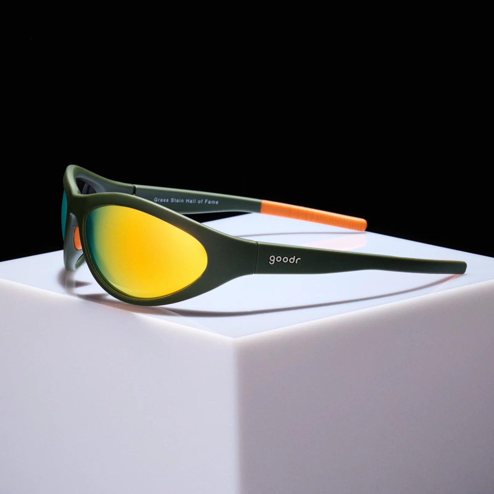 Goodr Grass Stain Hall of Fame Sunglasses - Polarized UV Protection Sports & Running Shades for Men & Women - Perfect for Golf, Hiking, and Outdoor Activities