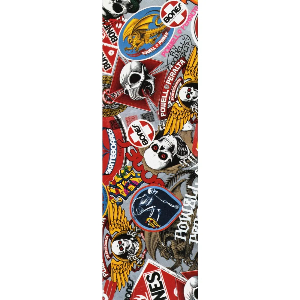 Powell Peralta ASC Collage 2 Skateboard Grip Tape - Premium Non-Slip Deck Grip for Skateboards & Longboards - Perfect for Street Skating, Tricks, and Board Control