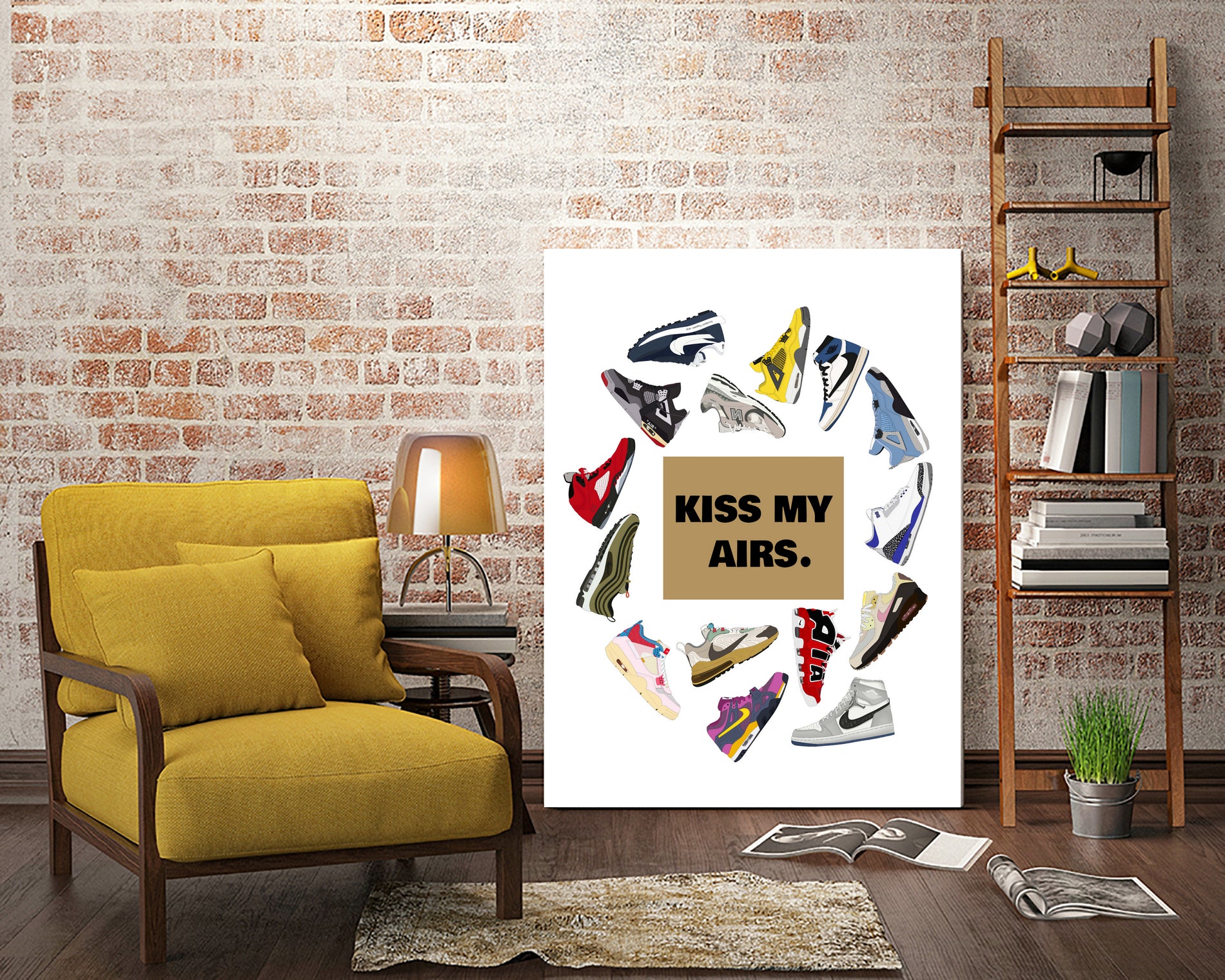 Original Air Jordan Retro Sneakers - Kiss My Airs - High-Quality Basketball Shoes for Men & Women - Perfect for Sports, Streetwear & Casual Fashion