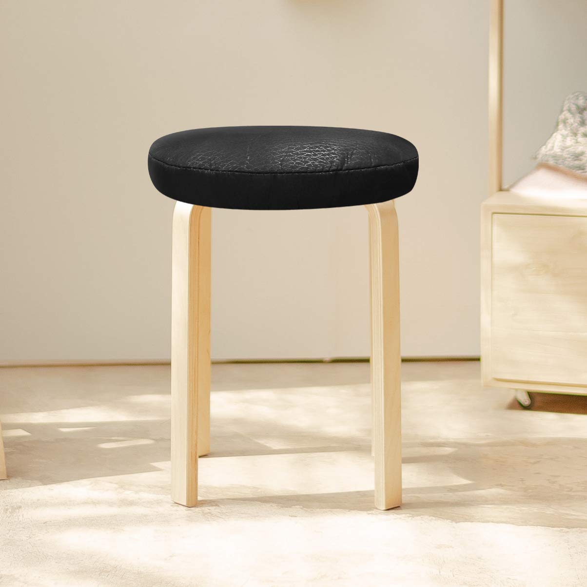 30Cm Elastic Stool Seat Cover - Thick Cushioned Stool Protector for Home & Shop - Perfect for Bar Stools, Kitchen Chairs, and Office Seating