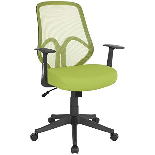 UrbanPro High Back Mesh Swivel Office Chair - Ergonomic Green Desk Chair for Home & Office Workspace | Perfect for Long Hours Computer Work, Gaming, and Study Sessions