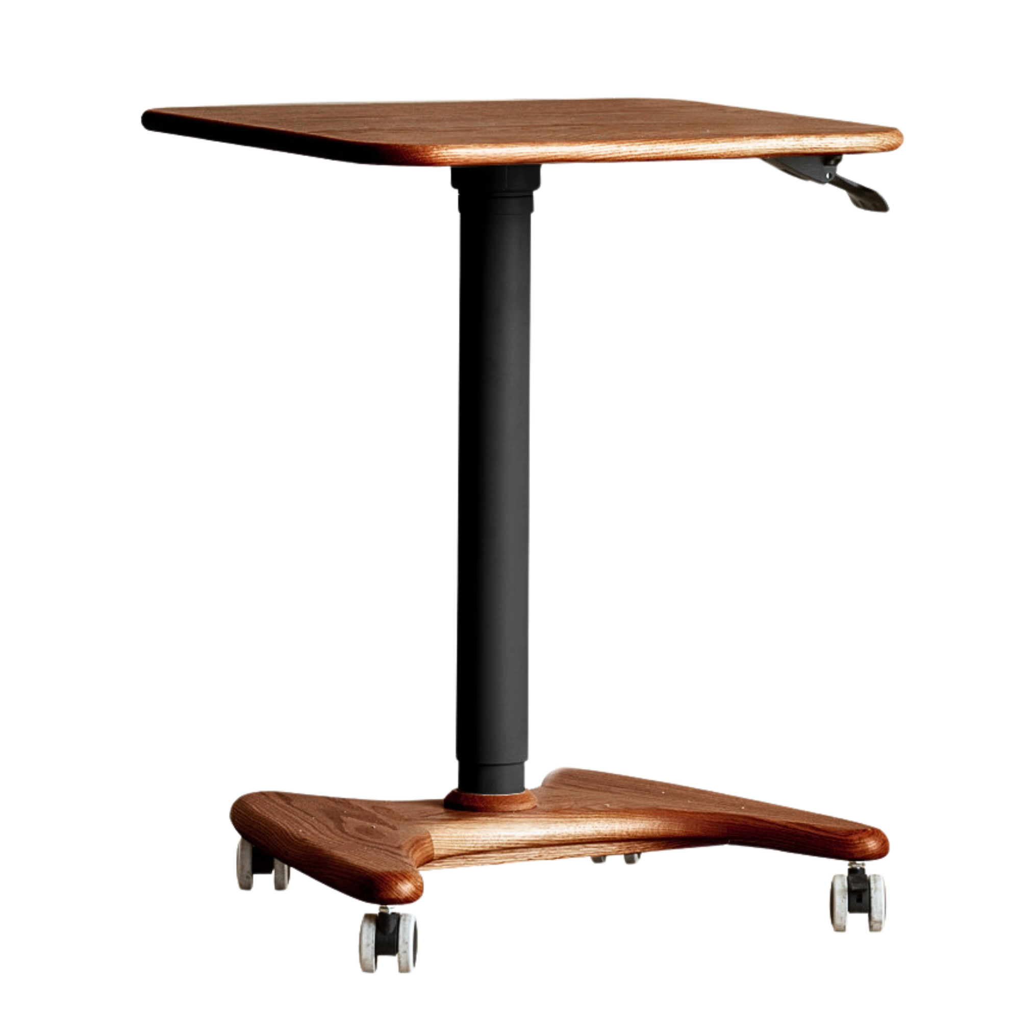 24.4x19.7x28-41.3inch/ 62x50x71-105сm/ Walnut color/ Oak Elevating Desk Black Leg