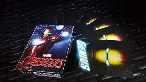 Marvel Avengers Iron Man Playing Cards - 52 Deck with Custom Designs for Poker, Magic Tricks & Game Nights - Perfect for Collectors, Gifts & Superhero Fans