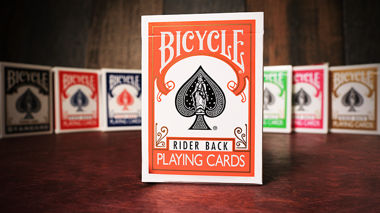 Orange Bicycle Playing Cards - Premium Quality Poker Cards for Magic Tricks, Card Games & Collectibles - Perfect for Poker Nights, Casino Parties & Cardistry Performances