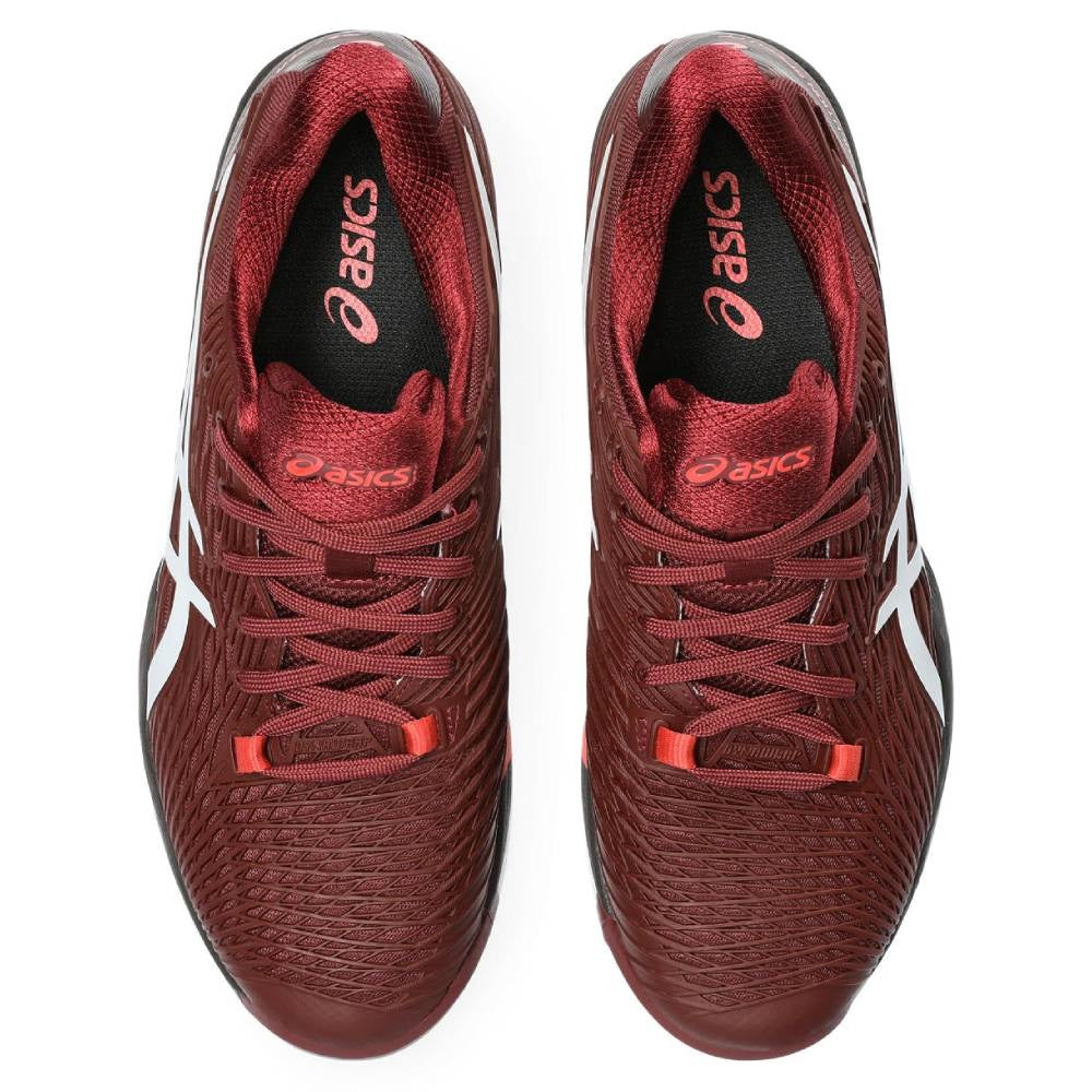ASICS Solution Speed FF 2 Men's Tennis Shoes - Lightweight Performance Court Shoes for Quick Movements (Red/White) | Ideal for Competitive Matches & Training Sessions