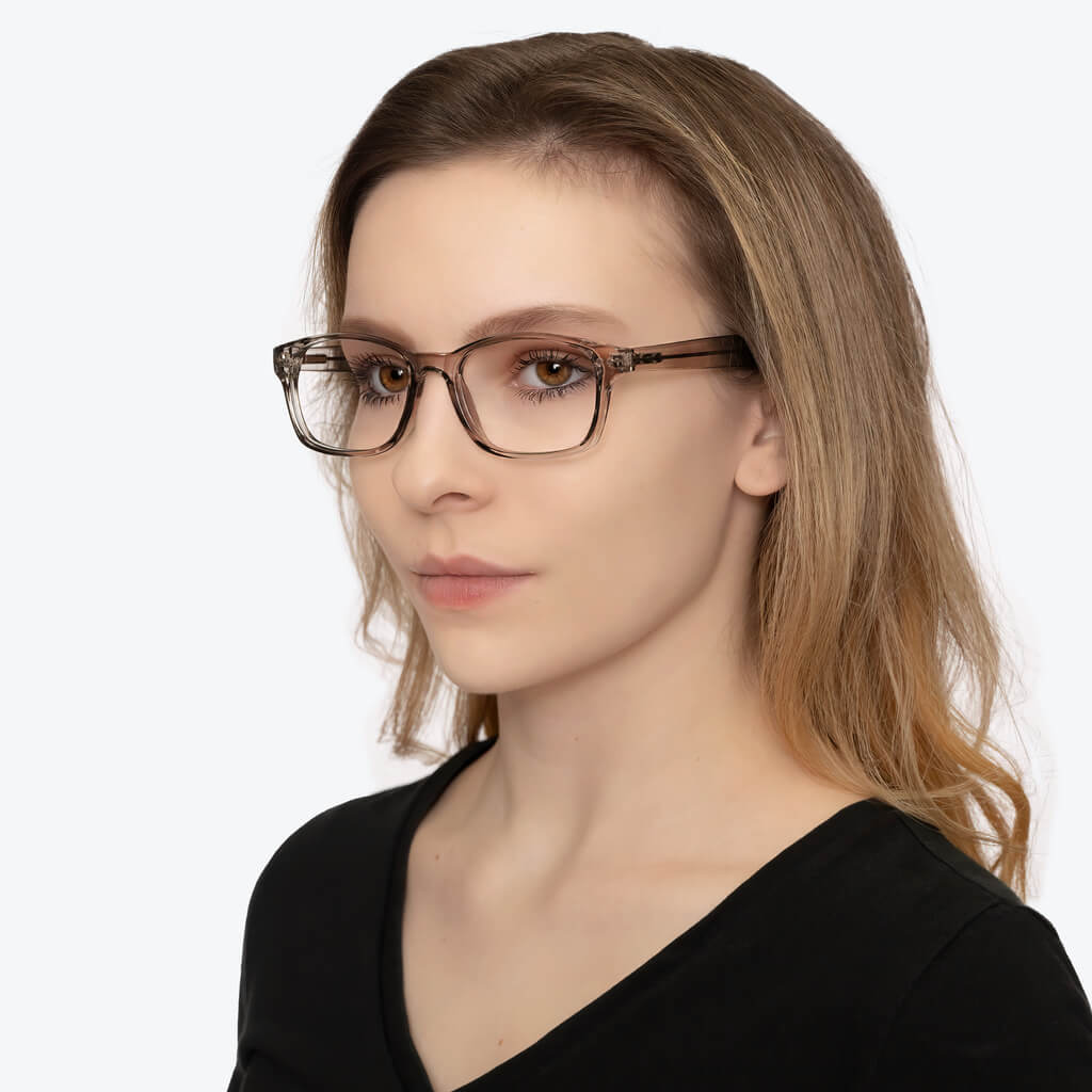 ScreenTime Lucent Blue Light Blocking Computer Glasses - Anti-Eye Strain, Prescription Ready, Pearl Grey Frame - Perfect for Gaming, Office Work & Digital Screen Use