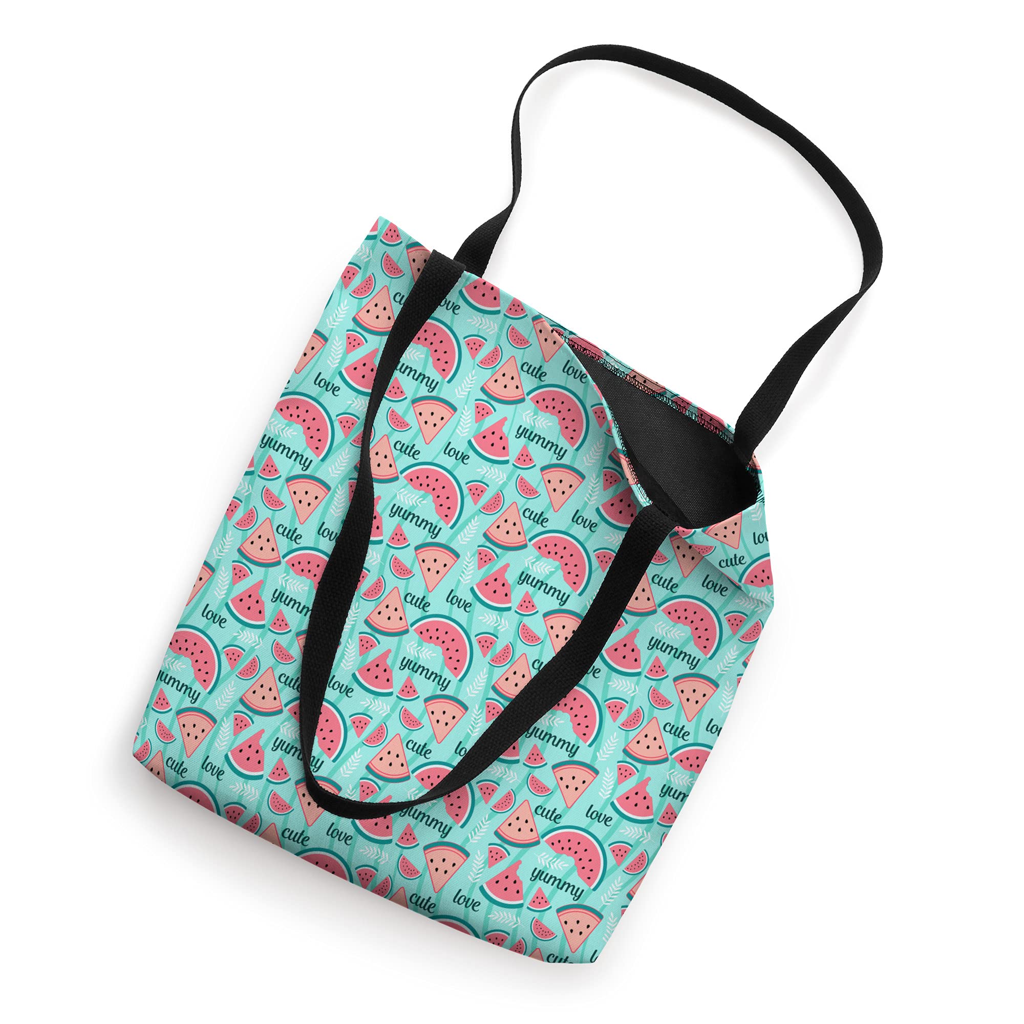 Stylish Watermelon Print Tote Bag for Women - Cute Summer Beach Bag with Tropical Fruit Design - Perfect for Grocery Shopping, Picnics & Beach Outings