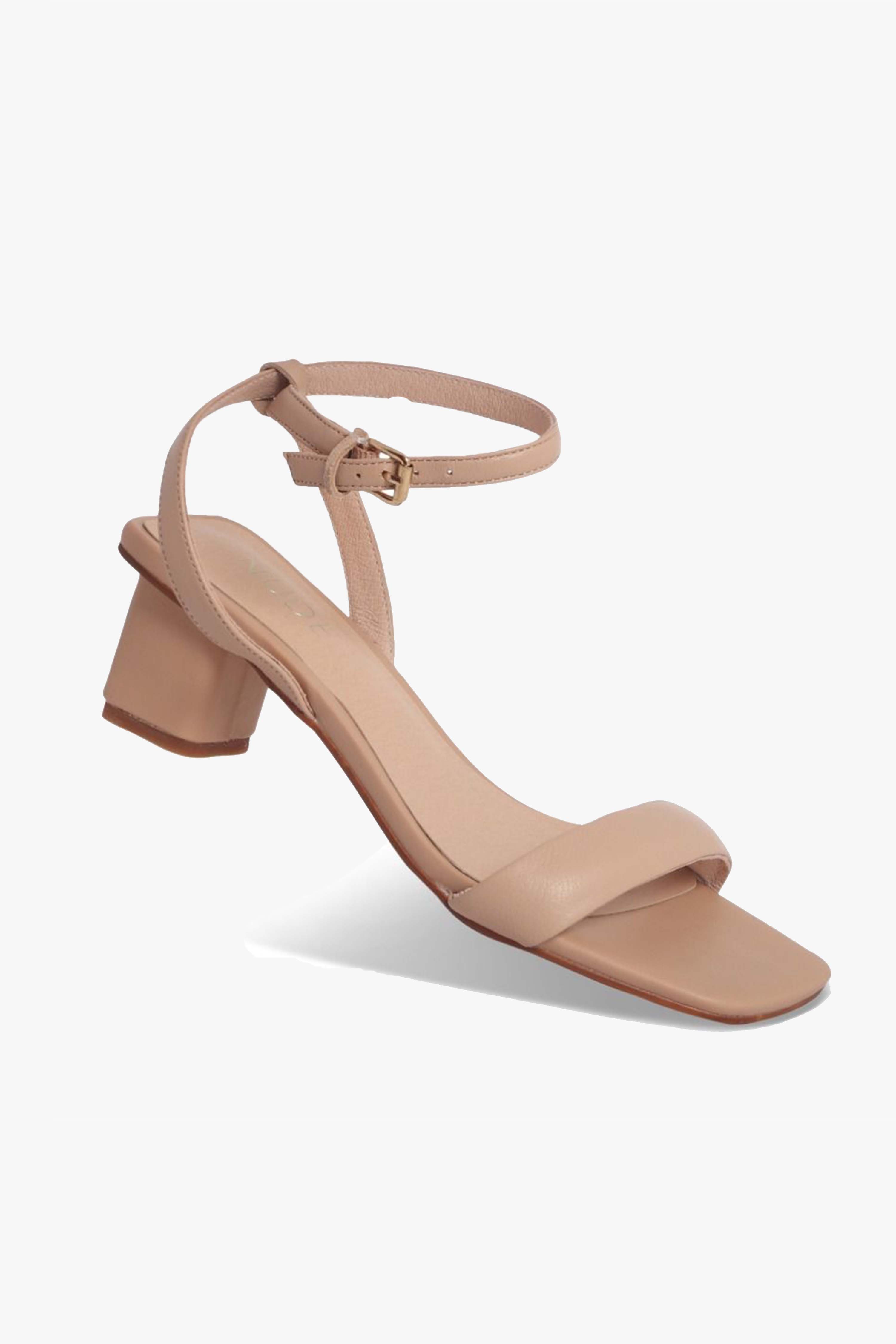 Harlyn Nude Leather Low Heel Pumps - Women's Comfortable Dress Shoes for Work, Wedding & Office | Slip-Resistant & Stylish Professional Footwear