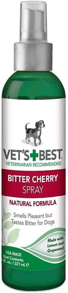 Vet's Best Bitter Cherry Spray for Dogs - 2 Pack | Stop Chewing & Licking | Safe for Puppies & Adult Dogs | Perfect for Furniture, Shoes & Cables Protection