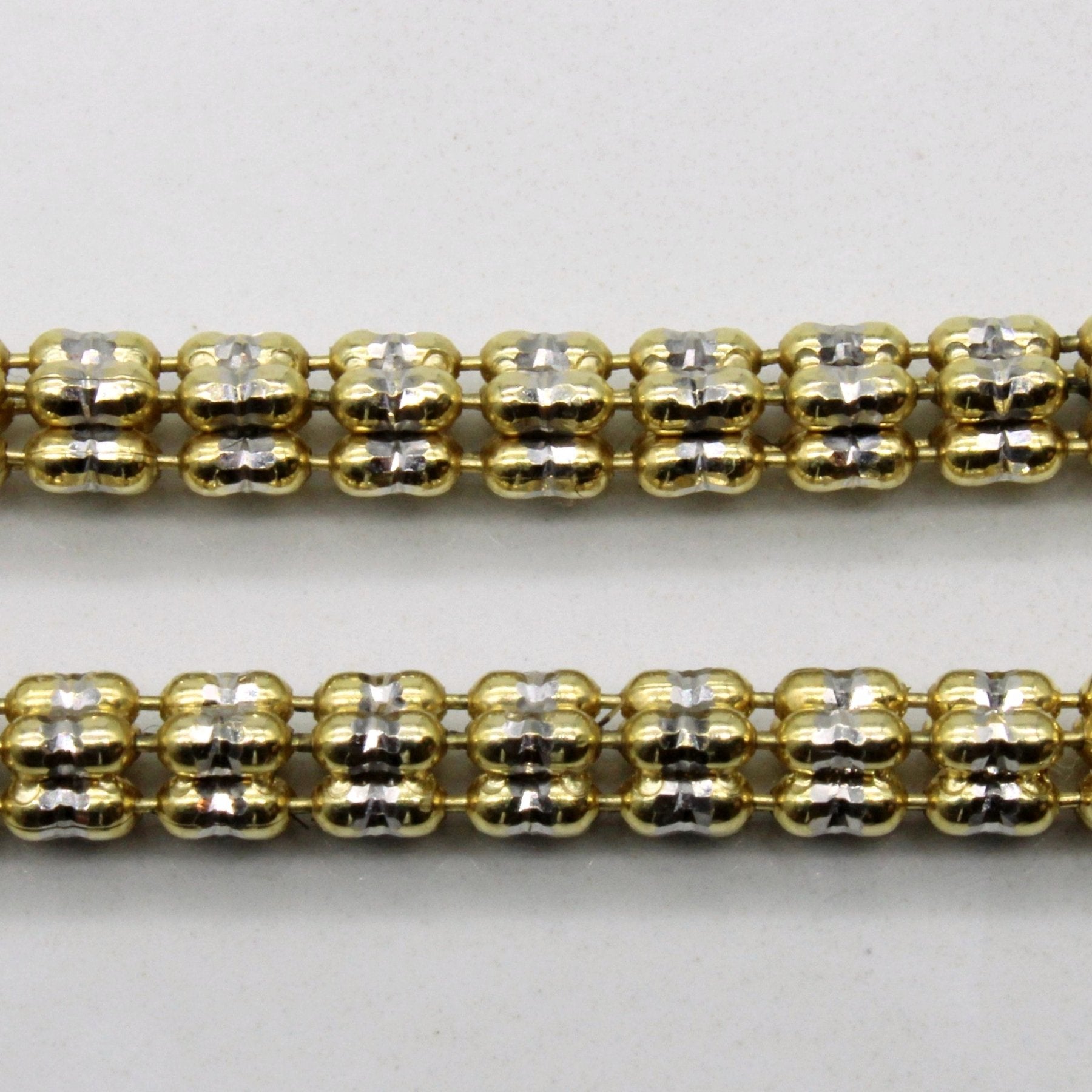 10K Two Tone Gold Necklace for Women - 22 Inch Durable & Elegant Jewelry for Everyday Wear, Gifts & Special Occasions