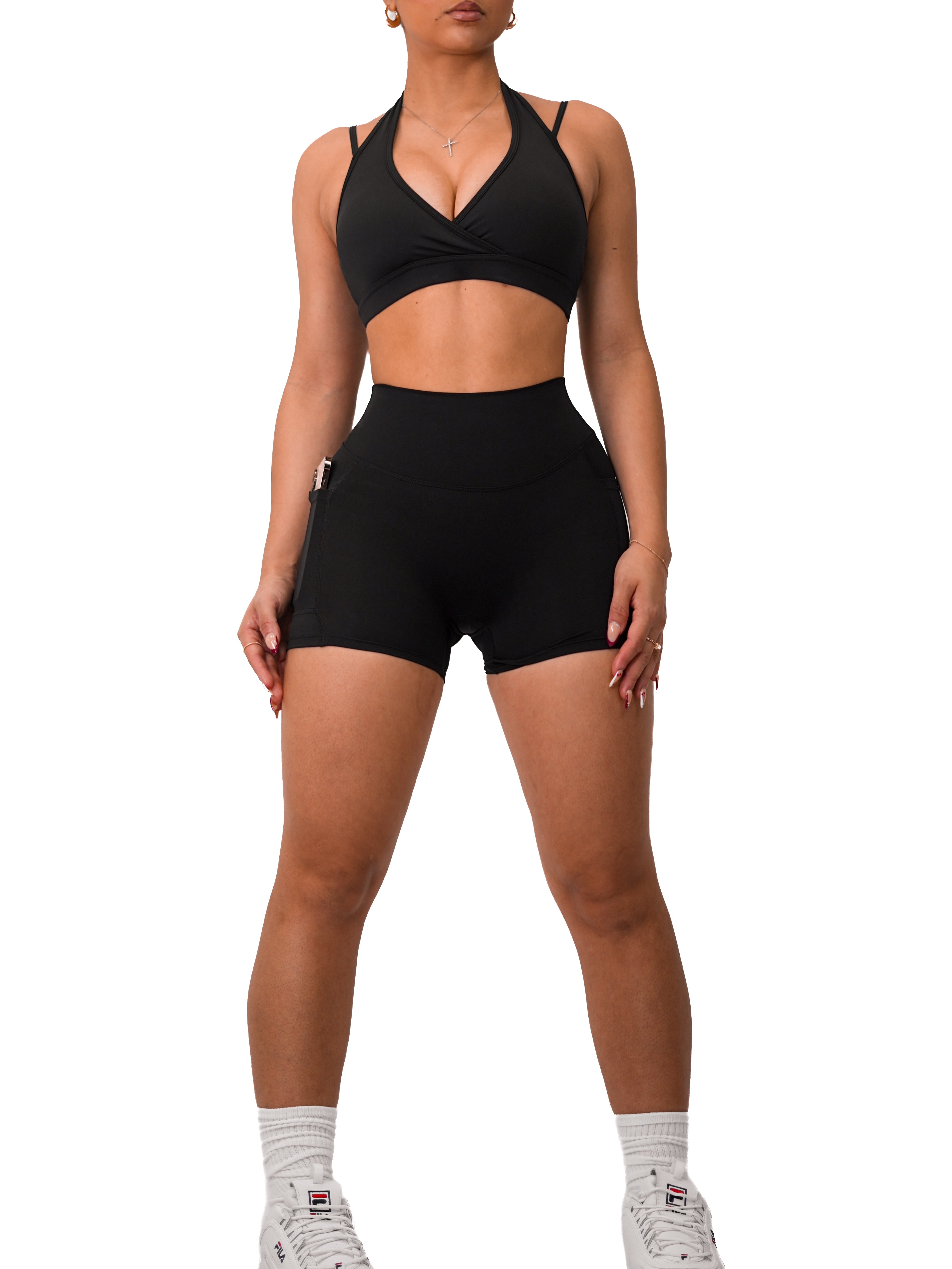 Premier Buttersoft Pocket Shorts for Men - Ultra Soft & Comfortable Black Casual Shorts - Perfect for Gym, Running, Travel & Lounge Wear