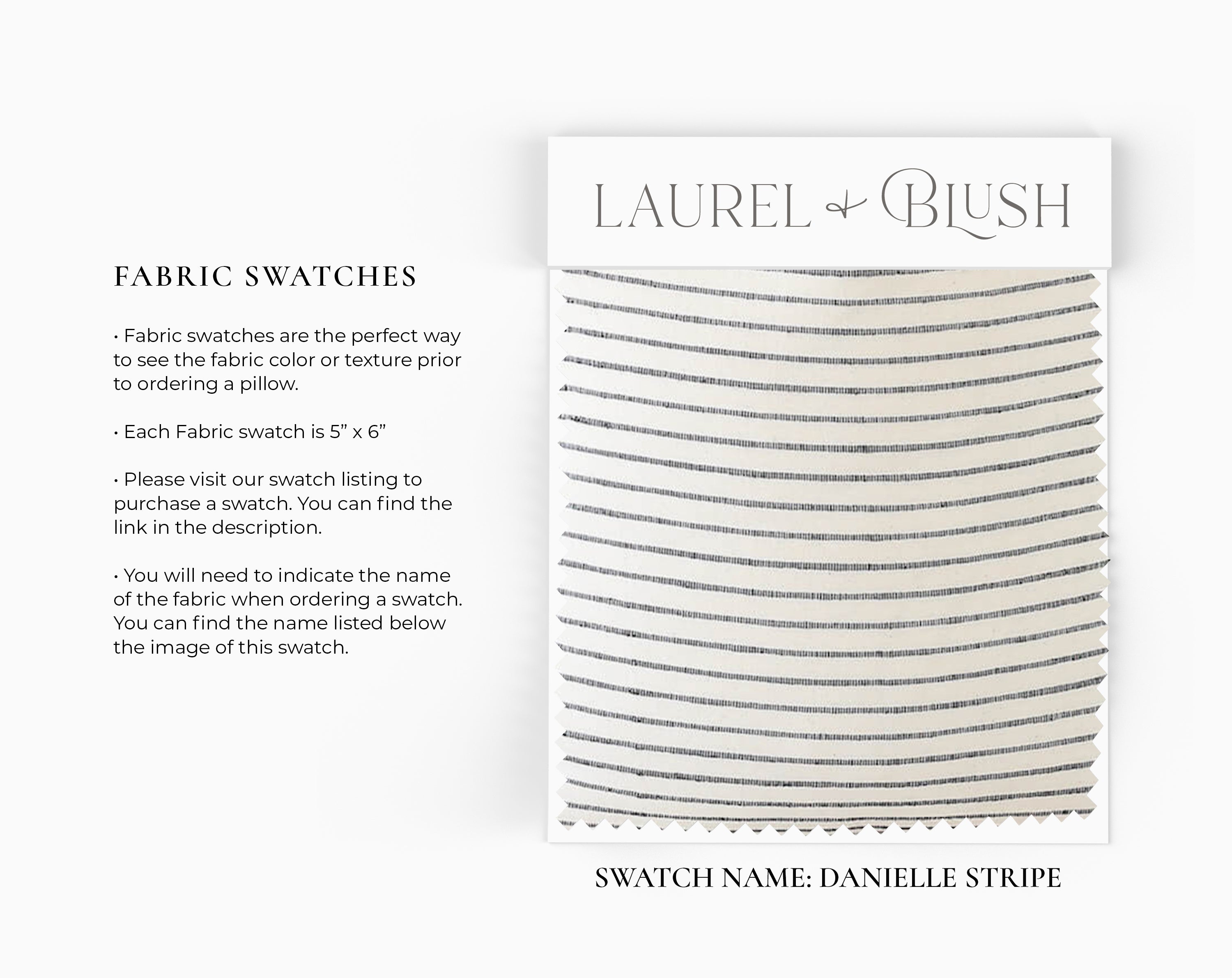 Danielle Striped Pillow Cover - Soft & Stylish Decorative Cushion Case for Living Room, Bedroom, Sofa - Home Decor Accent
