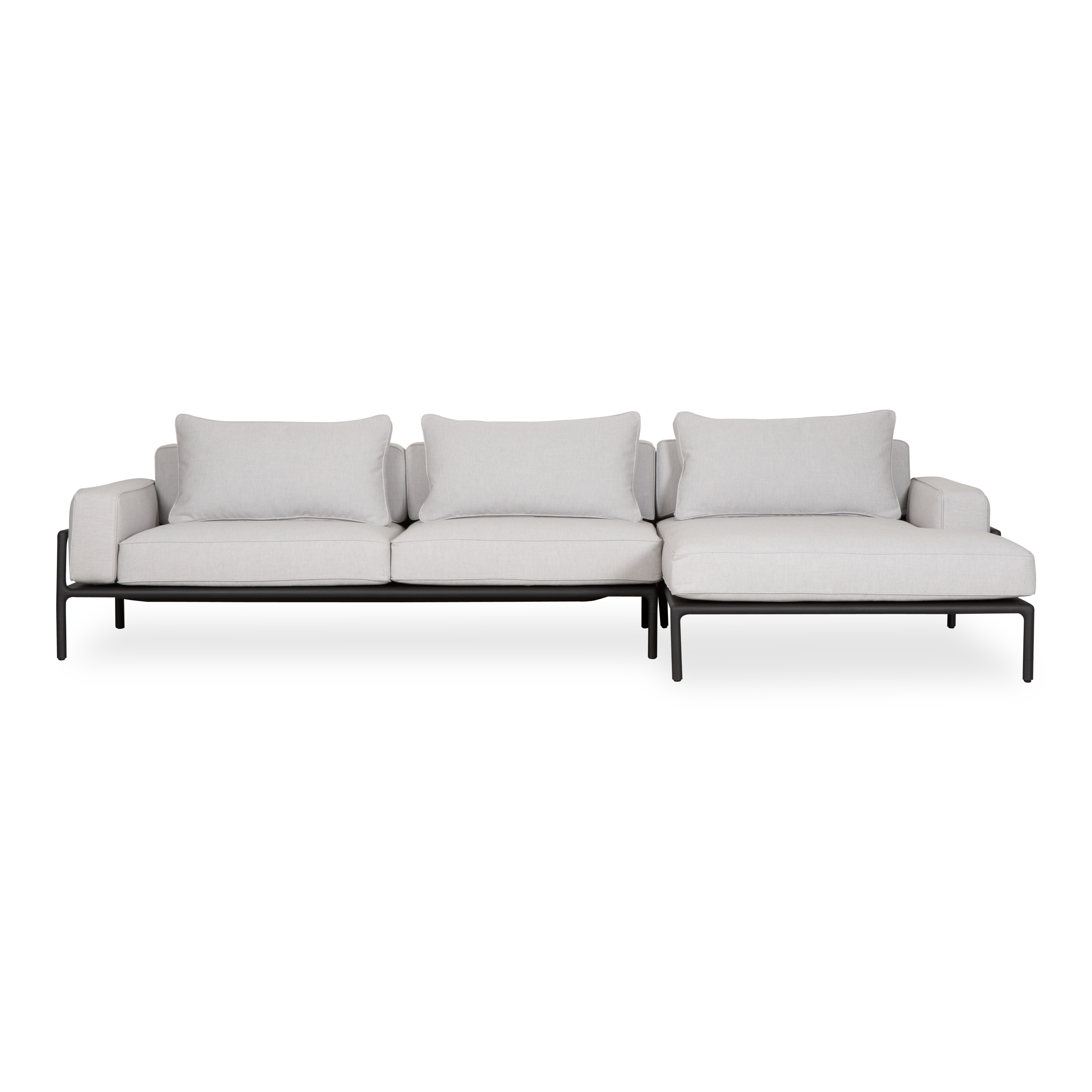 Modular Sectional Sofa with Reversible Chaise - Modern L-Shaped Couch for Living Room, Family Room & Home Theater - Soft Fabric Upholstery & Sturdy Frame