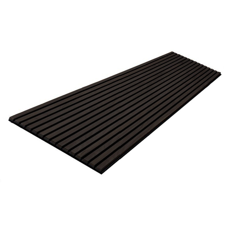 WOODFLEX Flexible Acoustic Wood Slat Wall Panel - Black Veneer Soundproofing Decor (2400mm x 600mm) for Home Theater, Office & Recording Studio