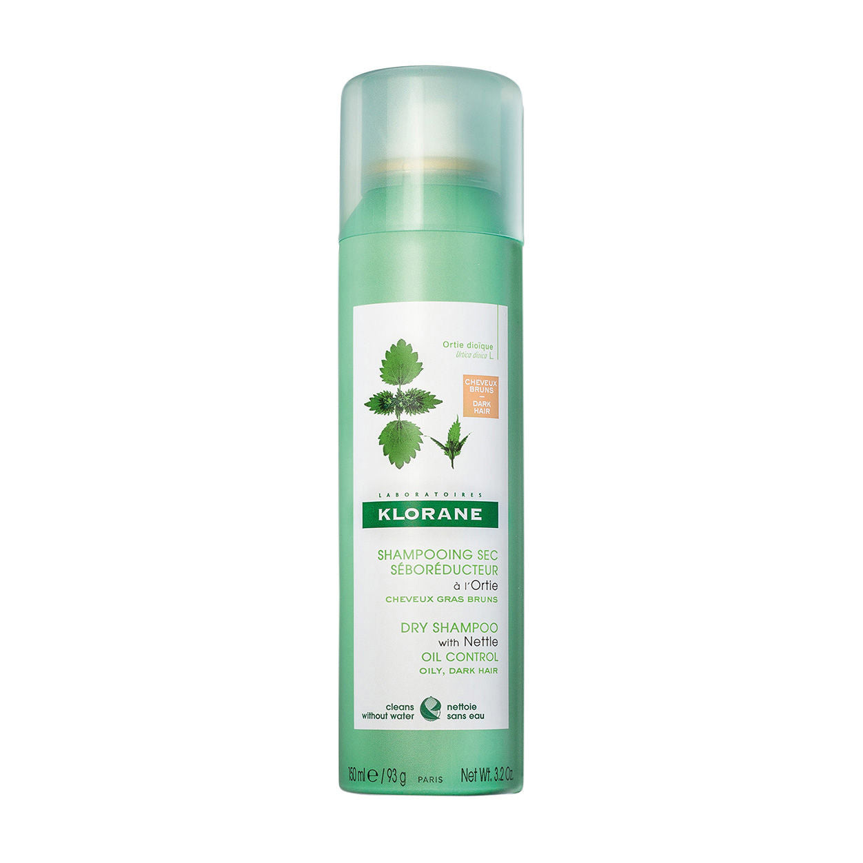 Nettle Infused Dry Shampoo for Dark Hair - Volumizing & Oil Control for Brunettes - Perfect for Travel, Gym & Busy Mornings