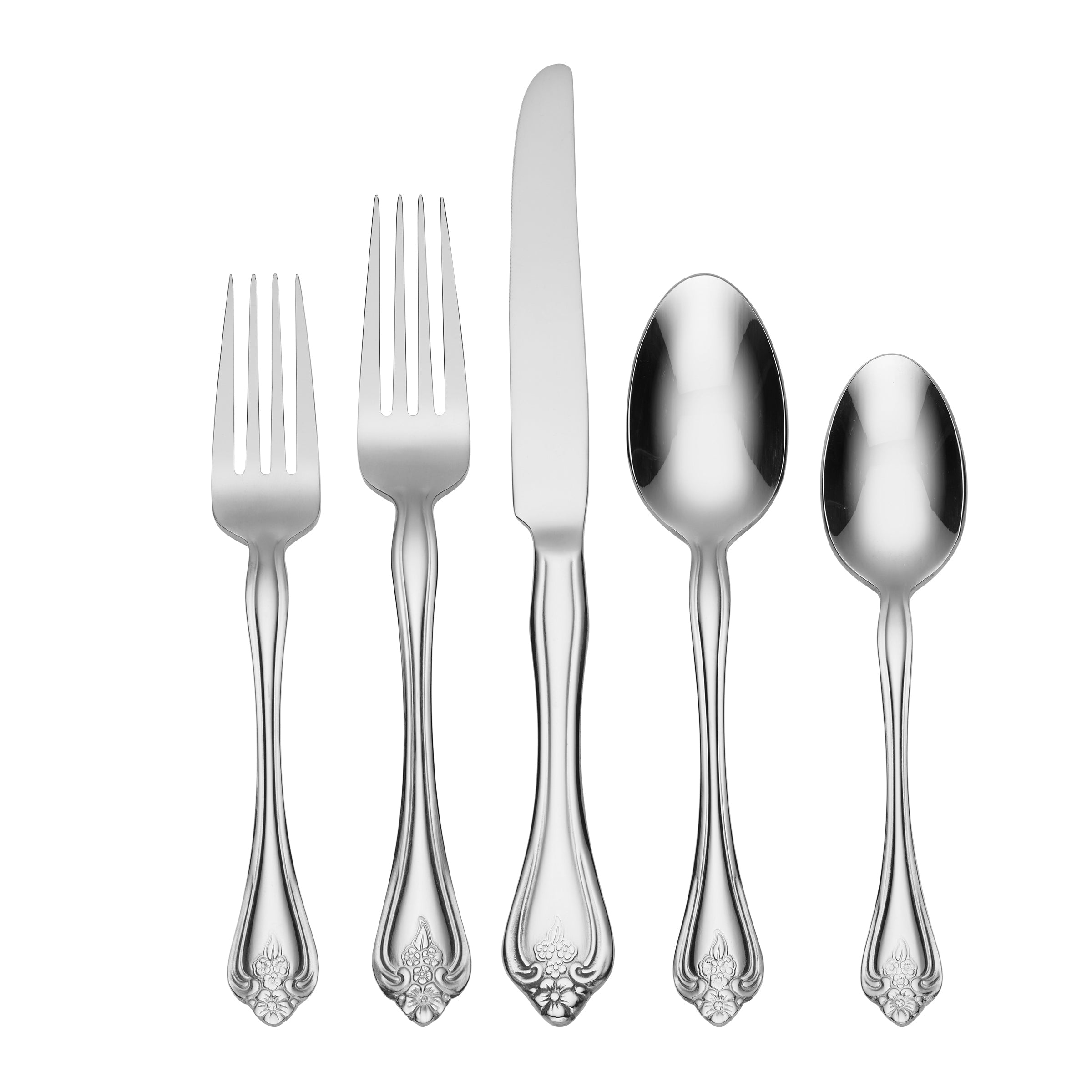 45-Piece Flatware Set - Stainless Steel Silverware for 8 - Elegant Dinnerware for Weddings, Parties & Everyday Dining