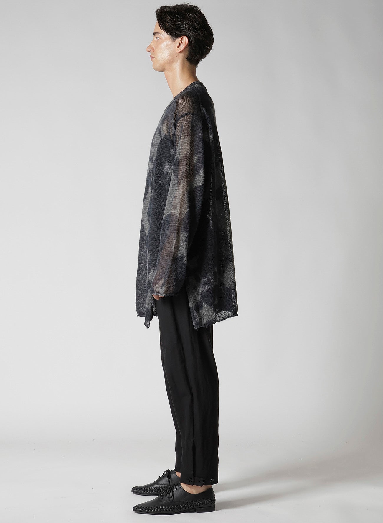 7G Dyed Jersey Front Slit Long Sleeve T-Shirt - Women's Casual Fashion Top for Everyday Wear & Layering