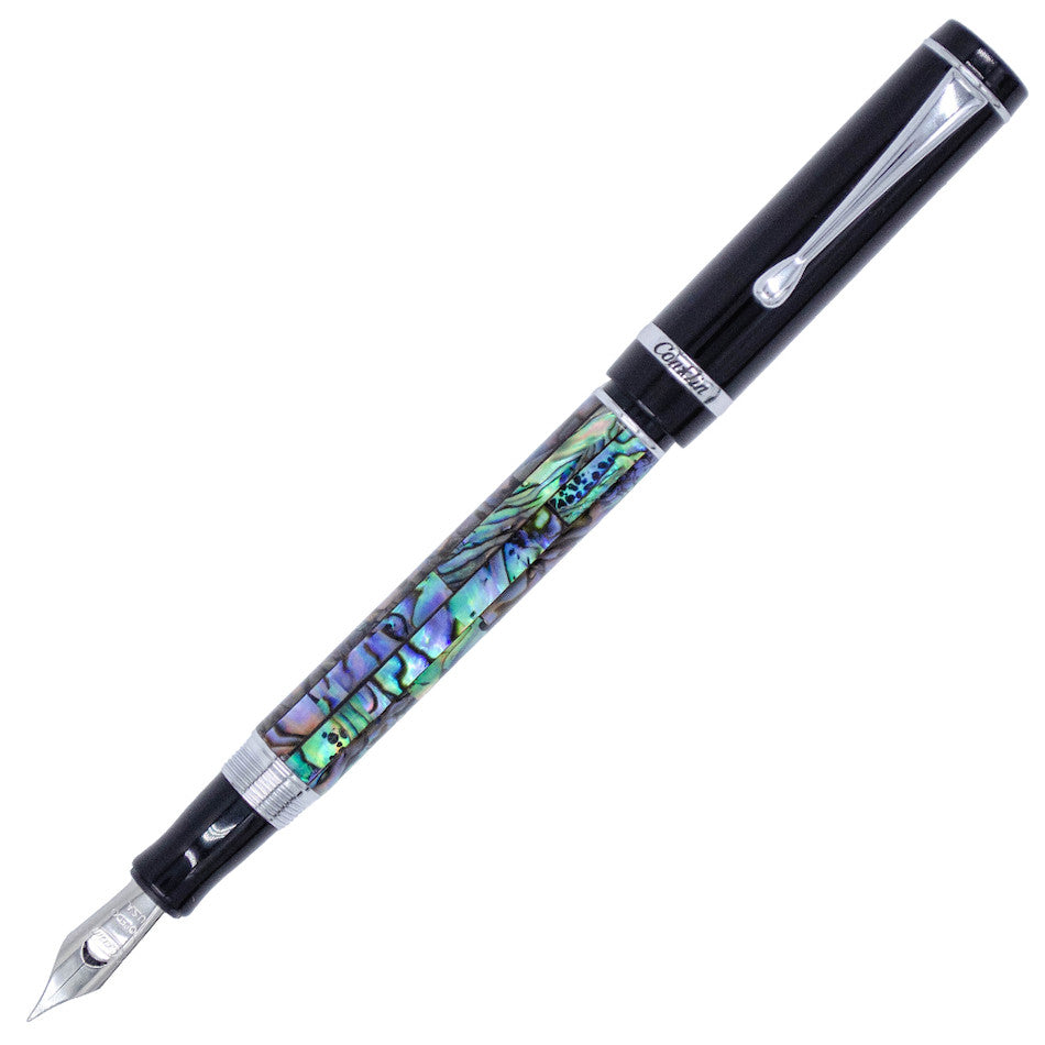 Conklin Duragraph Fountain Pen - Abalone Nights Design, Medium Nib, Premium Writing Instrument for Calligraphy & Journaling - Perfect for Gifts, Office Use & Special Occasions
