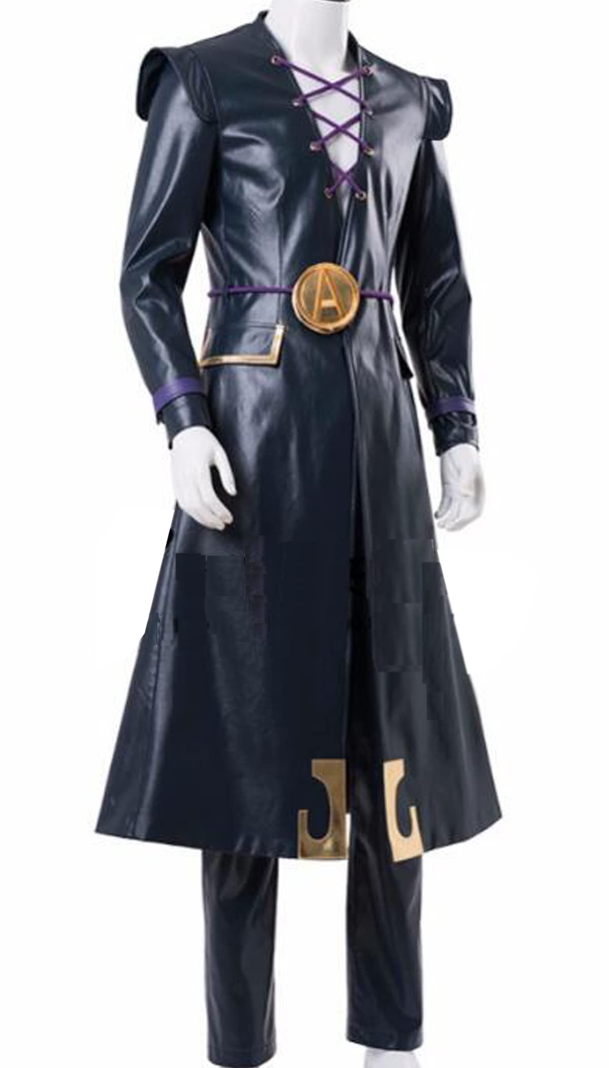 Anime Leone Abbacchio Cosplay Costume for Men - Full Set with Coat, Cloak & Pants - Perfect for Halloween, Comic Con & Anime Conventions