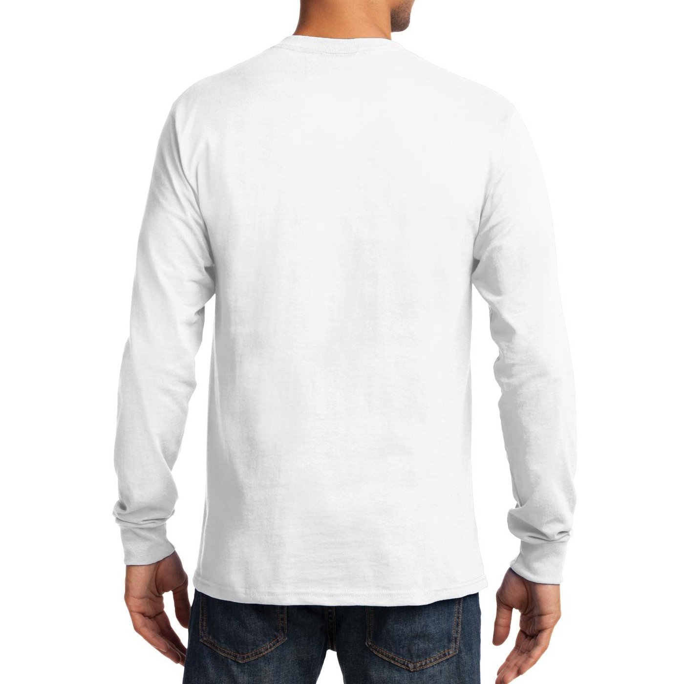Premium Men's Long Sleeve Essential T-Shirt - Soft Cotton Crewneck Basic Tee for Casual Wear, Layering & Everyday Comfort