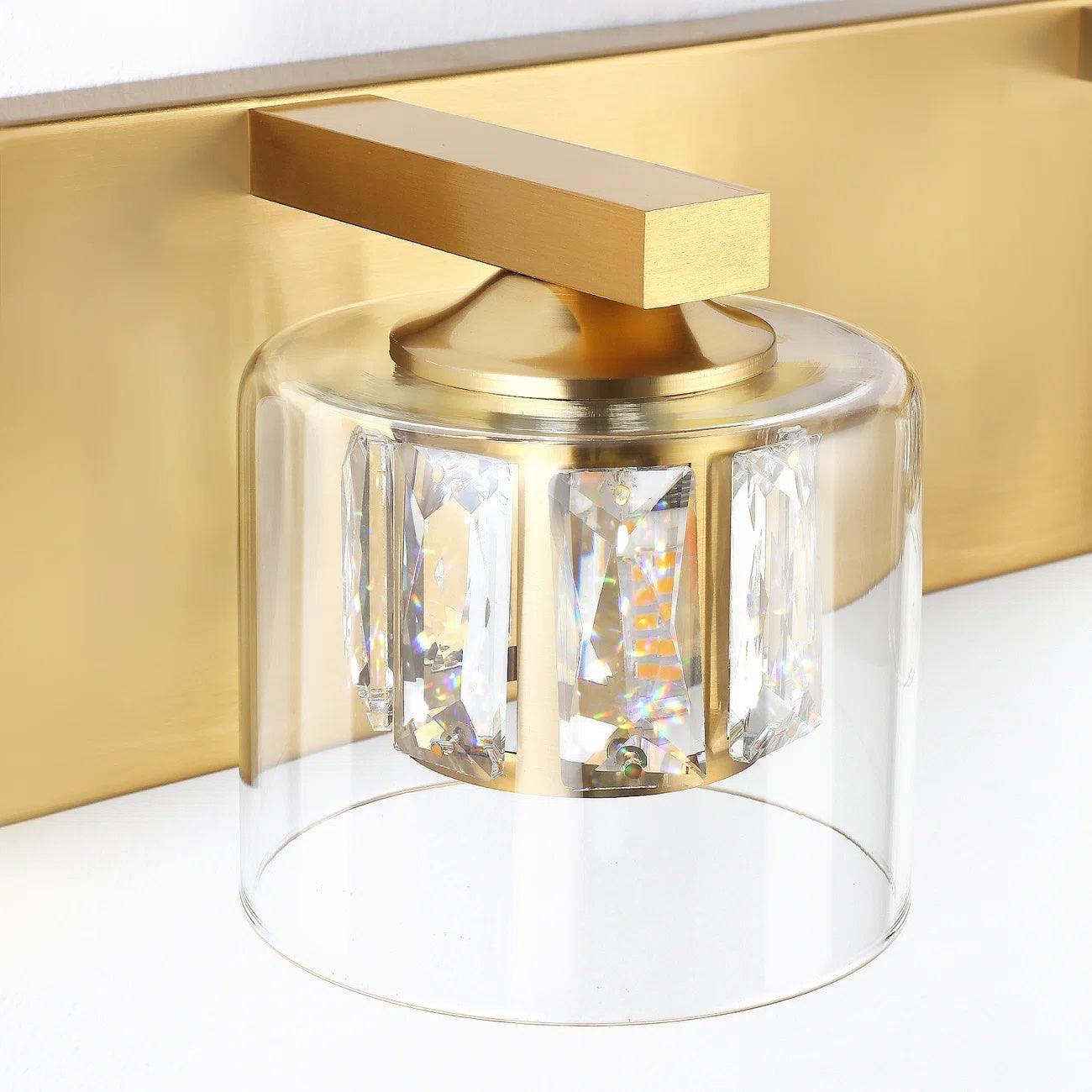 Kolt Modern 4-Light Bathroom Vanity Light Fixture - Brushed Nickel Finish for Bathroom Mirror Lighting, Perfect for Modern Home Decor and Vanity Makeup Area
