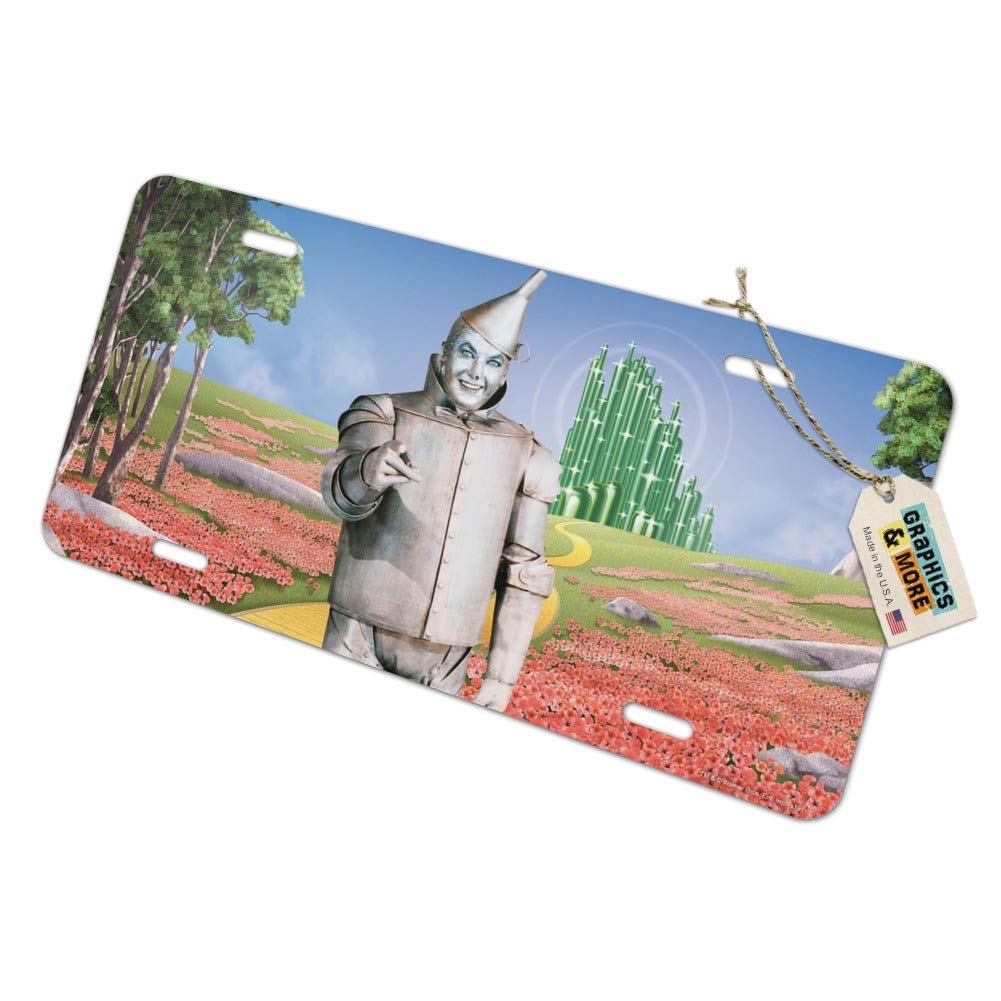 Wizard of Oz Tin Man Novelty Metal Vanity License Plate - Vintage Home Decor & Car Accessory for Fans & Collectors