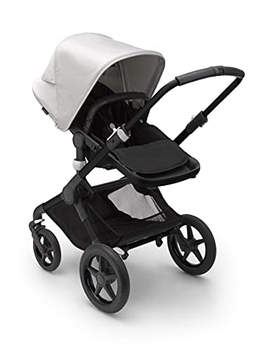 Bugaboo Fox 3 Complete Full-Size Stroller - Premium Comfort Baby Stroller with Advanced Features - Black/Midnight Black-Misty White - Perfect for Urban Walks, Travel & Everyday Use