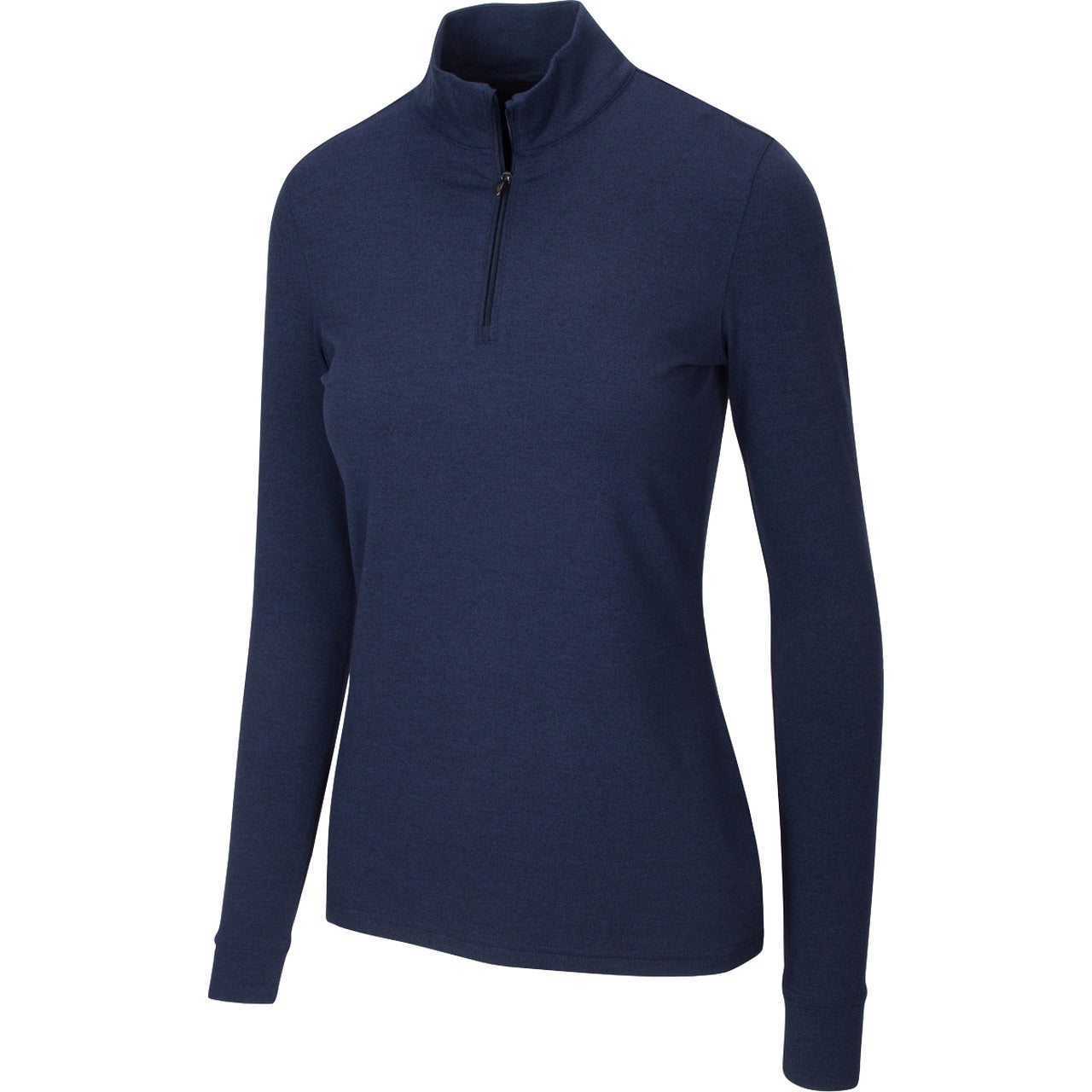 Greg Norman Women's Heathered Comfort Stretch 1/4 Zip Pullover - Soft Golf Jacket for Women, Breathable & Lightweight Performance Top - Perfect for Golf, Running & Outdoor Activities