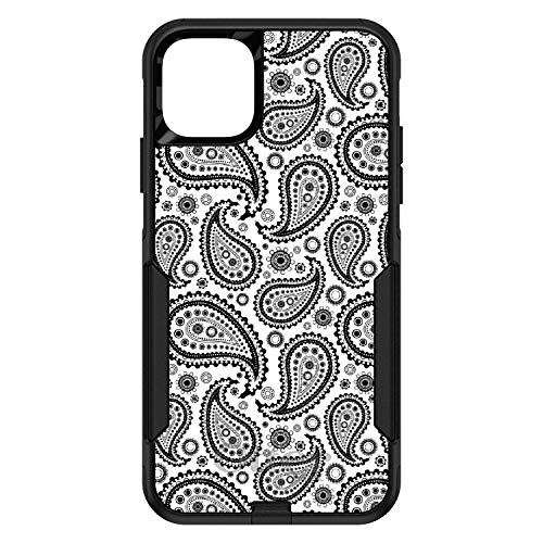 Black & White Paisley On Black Case