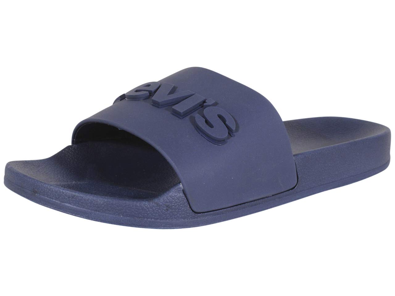 Levi's 3D Slides Navy Monochrome Men's Levis Logo Sandals Size 13 - Comfortable Beach Slides for Men, Perfect for Pool, Vacation and Summer Outdoor Activities