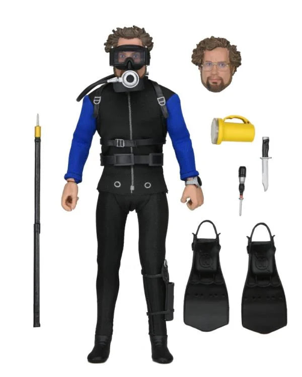 NECA Jaws Movie Shark Cage Hooper Action Figure - Collectible Toy for Movie Fans, Halloween Decor, and Gift Ideas